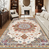 Retro Carpet for Living Room Persian Boho Decor for Room Balcony Rug Large Luxury Bed Room Decoration Home Mats Bedside