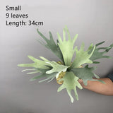 New Artificial Deer Antler Leaves Pteridophyte Artificial Flower Succulents Plants for Home Wedding Outdoor Floor Decoration