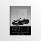 Minimalist 911 Turbo GT3-RS GT4 RS Hyper Car Sports Car Supercar Poster Canvas Painting Motosport Wall Art Pictures Home Decor