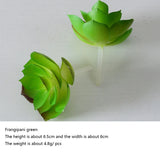 12pcs Artificial Succulents Plants Green Faux Succulent Plant Home Garden Small Bonsai Decor Flower Desktop Fake Plants