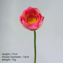 1PC DIY Decoration Artificial Flower New Landscape Long Stem PU Green Plant Artificial Flower Pole Lotus Pod Artificial Lotus