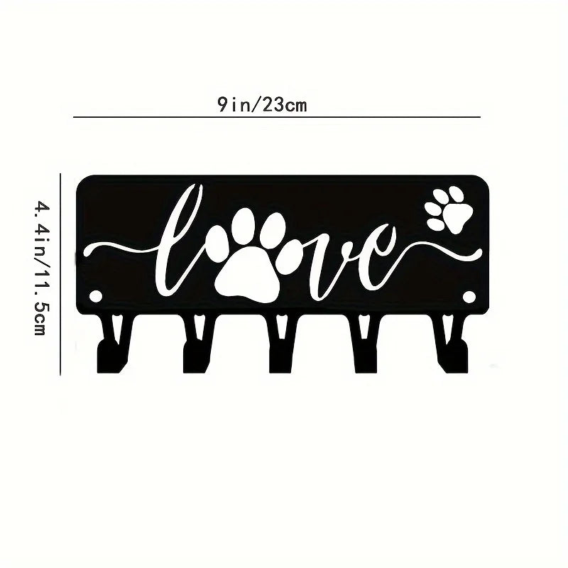 Decorative Metal Key Holder Wall Mounted Key Hooks Hanging Artwork Storage Rack Home Iron Art