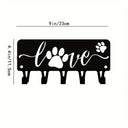 Decorative Metal Key Holder Wall Mounted Key Hooks Hanging Artwork Storage Rack Home Iron Art