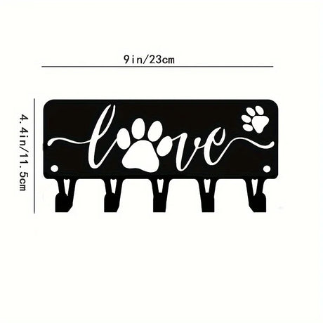 Decorative Metal Key Holder Wall Mounted Key Hooks Hanging Artwork Storage Rack Home Iron Art
