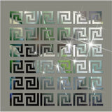 3D 5/10CM Square Self Adhesive Waist Line Mirror Sticker Wall Stickers for Living Room Ceiling Edge Strip Corner Line Wall Decor