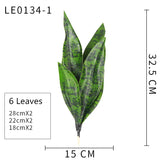 Artificial Succulents Plants House Decoration Accessori Tropical Fake Long Leaf Bonsai Hotel Party Home Decor Photo Props