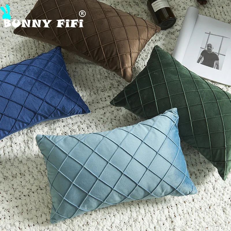 Dutch Velvet Handmade Waist Cushion Cover Ultra Soft Soft Plush Pillowcase  Decorative Pillow For Sofa Bedroom Living Room