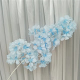 90cm Silk Hydrangea White Branch Drifting Snow Gypsophila Artificial Flowers Cherry Blossoms Wedding Arch Decorate Fake Flower