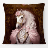 Animals Portrait Poster Pillowcase Horse Dog Fox Flower Giraffe Leopard Tiger Cushion Cover Living Room Square Home Decoration