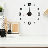 Glow-In-The-Dark DIY Wall Clock Creative Design Mirror Surface Wall Decor Sticker Clock, Minimalist Decorative Clock, Silent Wall Sticker Clock, Living Room Bedroom Wall Sticker Creative Clock (Glow-In-The-Dark Model Only Glo
