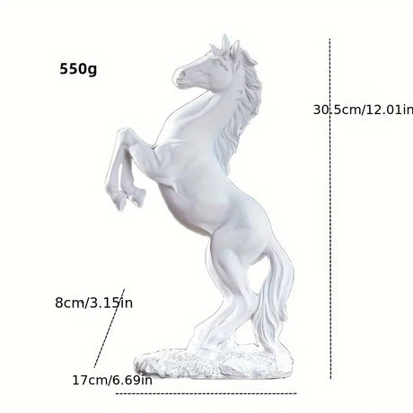 Resin Statue Golden White Black Horse Figure Nordic Abstract Ornaments For Figurines  For Interior Sculpture Room Home Decor
