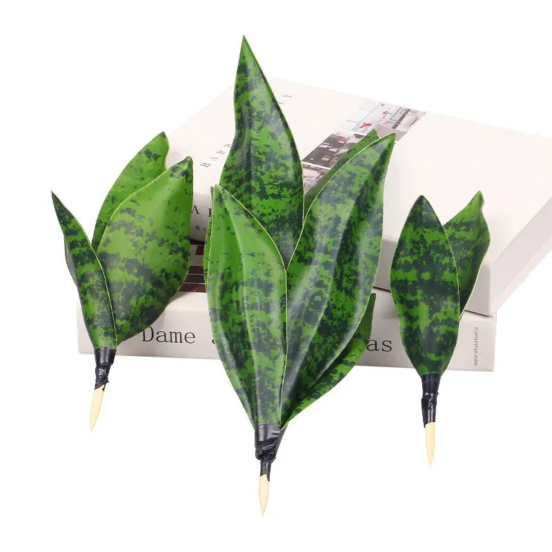 Artificial Succulents Plants House Decoration Accessori Tropical Fake Long Leaf Bonsai Hotel Party Home Decor Photo Props