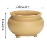 Chinese Style Bonsai Pots Breathable Stoneware Bonsai Pots With Holes Chinese Style Bonsai Flowerpot Ceramic Crafts for Garden