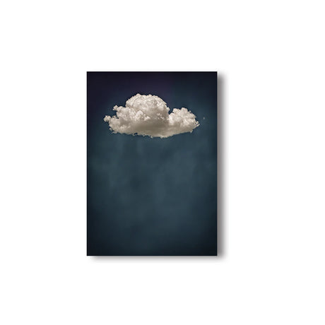 Abstract Blue Cloud Wall Art Poster Minimalist Sky Maximum Compromise Canvas Printmaking for Modern Living Room Home Decor Gifts