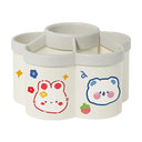 Rotating Desk Organizer, Large Makeup & Pen Holder for Office/Dorm/Vanity, with Random Stickers