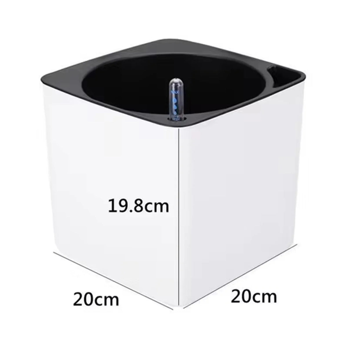 Self Watering Planter White Flower Pot with Water Level Indicator White Self Watering Planter Modern Decorative Planter Pot