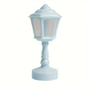 Geometric Flower Bud Button Battery LED Table Lamps Desk Night For Bedroom Dining Touch Night Light Simple Modern Decoration