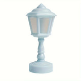 Geometric Flower Bud Button Battery LED Table Lamps Desk Night For Bedroom Dining Touch Night Light Simple Modern Decoration