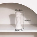 White Nordic Ceramic Flower Vase Retro Flower Bottle Creative Flower Arrangement Holder Simple Plant Pot Room Table Decor Mini