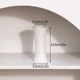 White Nordic Ceramic Flower Vase Retro Flower Bottle Creative Flower Arrangement Holder Simple Plant Pot Room Table Decor Mini