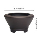 Chinese Style Bonsai Pots Breathable Stoneware Bonsai Pots With Holes Chinese Style Bonsai Flowerpot Ceramic Crafts for Garden
