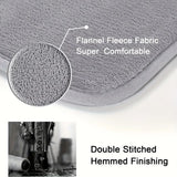 Kitchen Runner Rug Long Cozy Plush Flannel Carpet Water Absorbent Floor Mat for Bathroom Entrance
