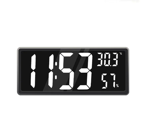 1PC Super Large Screen Wall Mount Clock, Hanging Stand Optional BIG BOWL Clock Living Room LED Digital Clock for Home Decor