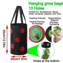 Hanging Grow Bags for Strawberries Tomatoes Hanging Planting Grow Bag Vertical Garden  Strawberry Planter Pot Aeroponic Tower