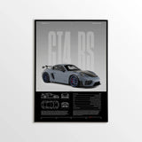 Minimalist 911 Turbo GT3-RS GT4 RS Hyper Car Sports Car Supercar Poster Canvas Painting Motosport Wall Art Pictures Home Decor