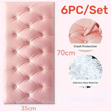 70X35CM 3PCS/SET 6PC/SET Self-adhesive 3D Brick Wallpaper PE Foam Wall Panels Stickers Waterproof Wallpaper Home Decoration