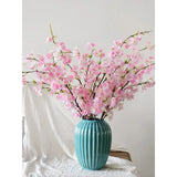 Artificial Cherry Blossom Branches, Silk-Like Plastic Flowers for Wedding Arch, Party & Home Decoration