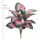 Pink Leaf Potted Plants Fake Artificial Plants Decoration Artificial Flower Simulation Ornament For Home Decor Party Wedding Dec