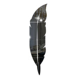 3D Dancing Feathers Mirror Wall Stickers DIY Art Atmosphere Home Shining Wall Stickers House Decoration Living Room Decoration