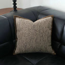 Brown Maillard Cushion Cover Modern Striped Design Decorative Pillow Covers Square Sofa Headboard Pillowcase Home Decor