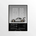 Minimalist 911 Turbo GT3-RS GT4 RS Hyper Car Sports Car Supercar Poster Canvas Painting Motosport Wall Art Pictures Home Decor