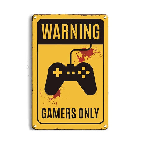 Metal Tin Sign Vintage Wall Plates Decor Shabby Rust Video Game Poster Anime Movie Metal Signs Decor Man Cave Garage Tin Plaques