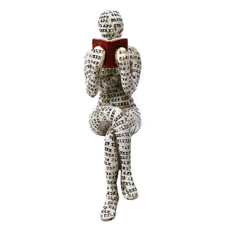 The Reading Woman Abstract Statues Sculptures Yoga Figurine Nordic Living Room Home Decor Decoration Maison Desk Ornaments