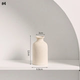 INS Ceramic Vase White Flower Pot Nordic Decorative Vase Dry Flower Vases for Home Living Room Desktop Decor ваза для цветов