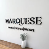 Custom Laser Cut Logo Sign 3D Mirror Wall Letters Large Business Sign Acrylic Lobby Sign Personalized Wall Sign for Salon Studio