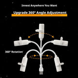 Mini USB Galaxy Star Projector Light 360° Adjustable Night Light Atmosphere Lights For Bedroom Romantic Night Birthday Party Use