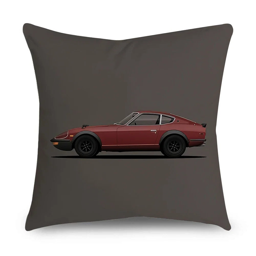 New Sports Car Cushion Cover Full Body Cartoon Pattern Pillow Case for Home Sofa Car Decor Pillowcase 45cm*45cm