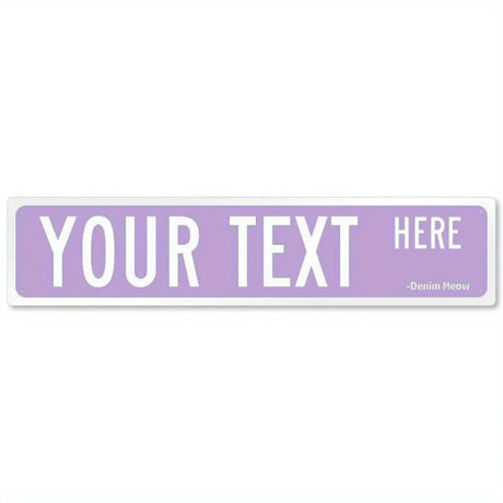 Personalized Metal Sign - Suitable for Offices, Workplaces & Homes, Custom Text, Ideal for Outdoor Decor.