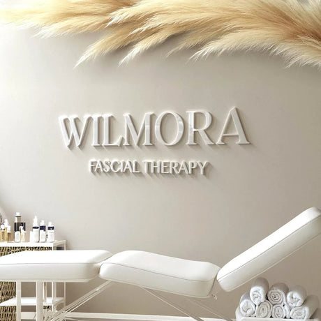 Custom Large 3D Business Logo Sign Personalized Wall Mounted Acrylic Wall Sign for Beauty Salon UV Print Logo Room Decorations