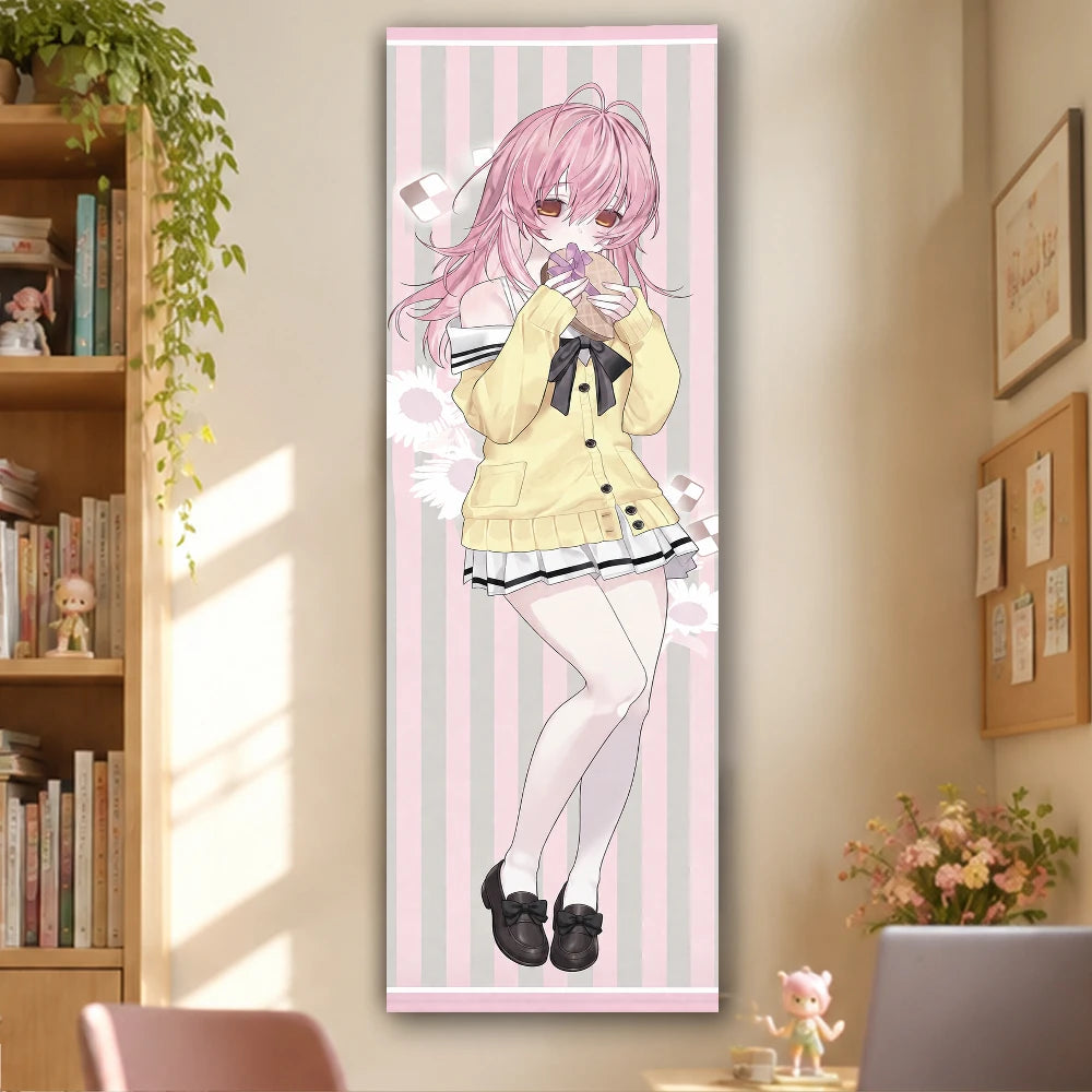 YOU and ME and HER A Love Story Two Anime Girls Tapestry Galgame Wall Hanging