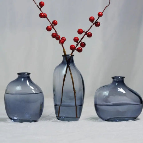 Fashion Gradient Color Glass Flower Vase Mini Irregular Hydroponic Vase Flower Arranger Vase Ornaments Home Decoration
