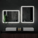 LUVODI LED Bathroom Mirror, Frameless Backlit Vanity Mirror, Dimmable 3-Color Light, Anti-Fog, Touch Sensor