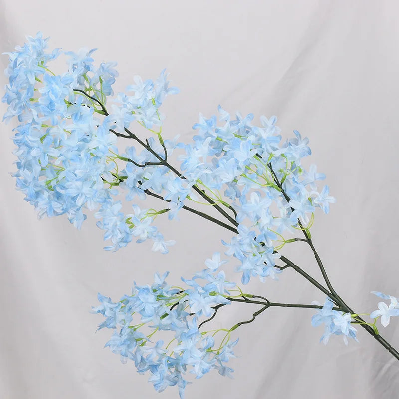 Artificial Lilac Flower 100cm Long Stem Silk Lilac Flower Cherry Blossom for Home Office Hotel Wedding Party Decor