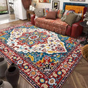 Carpet for Living Room Retro Bohemian Floral Abstract Large Area Rug Home Decoration Pastoral Ethnic Style Bedroom Mat ковер