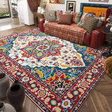 Carpet for Living Room Retro Bohemian Floral Abstract Large Area Rug Home Decoration Pastoral Ethnic Style Bedroom Mat ковер