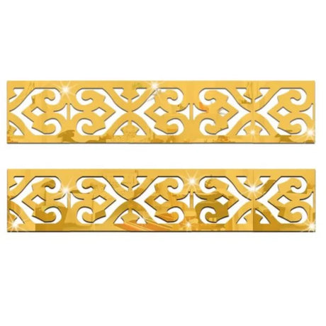 3D 5/10CM Square Self Adhesive Waist Line Mirror Sticker Wall Stickers for Living Room Ceiling Edge Strip Corner Line Wall Decor